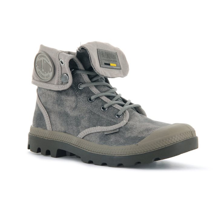 Bottes Palladium Pampa Baggy WAX Femme Grise | FR KQT803N